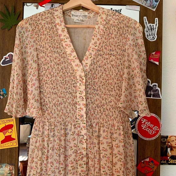 Vintage Silk Dress - Picture 3 of 8